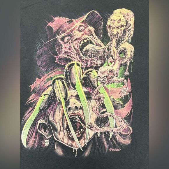 Fright Rags Freddy’s Coming For You Limited Edition Graphic Shirt Sz 2X - Picture 5 of 9